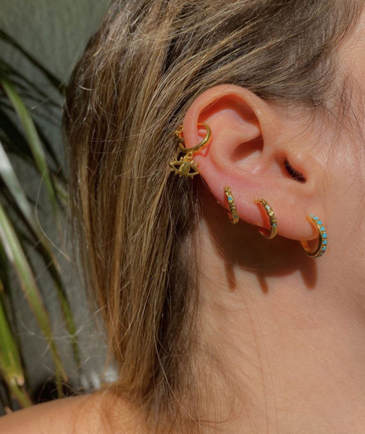 Hermina Athens | Eye Mini Hoops