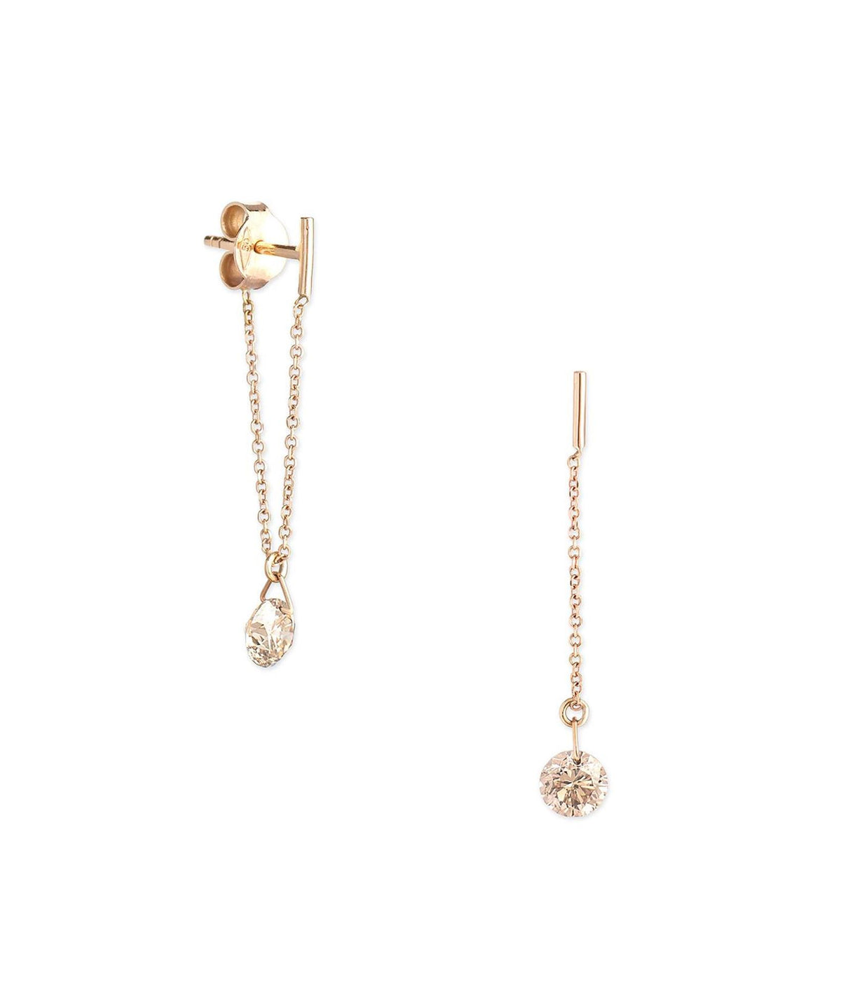 Yannis Sergakis | Perfore Gold Brown Diamond 0.4ct Earrings
