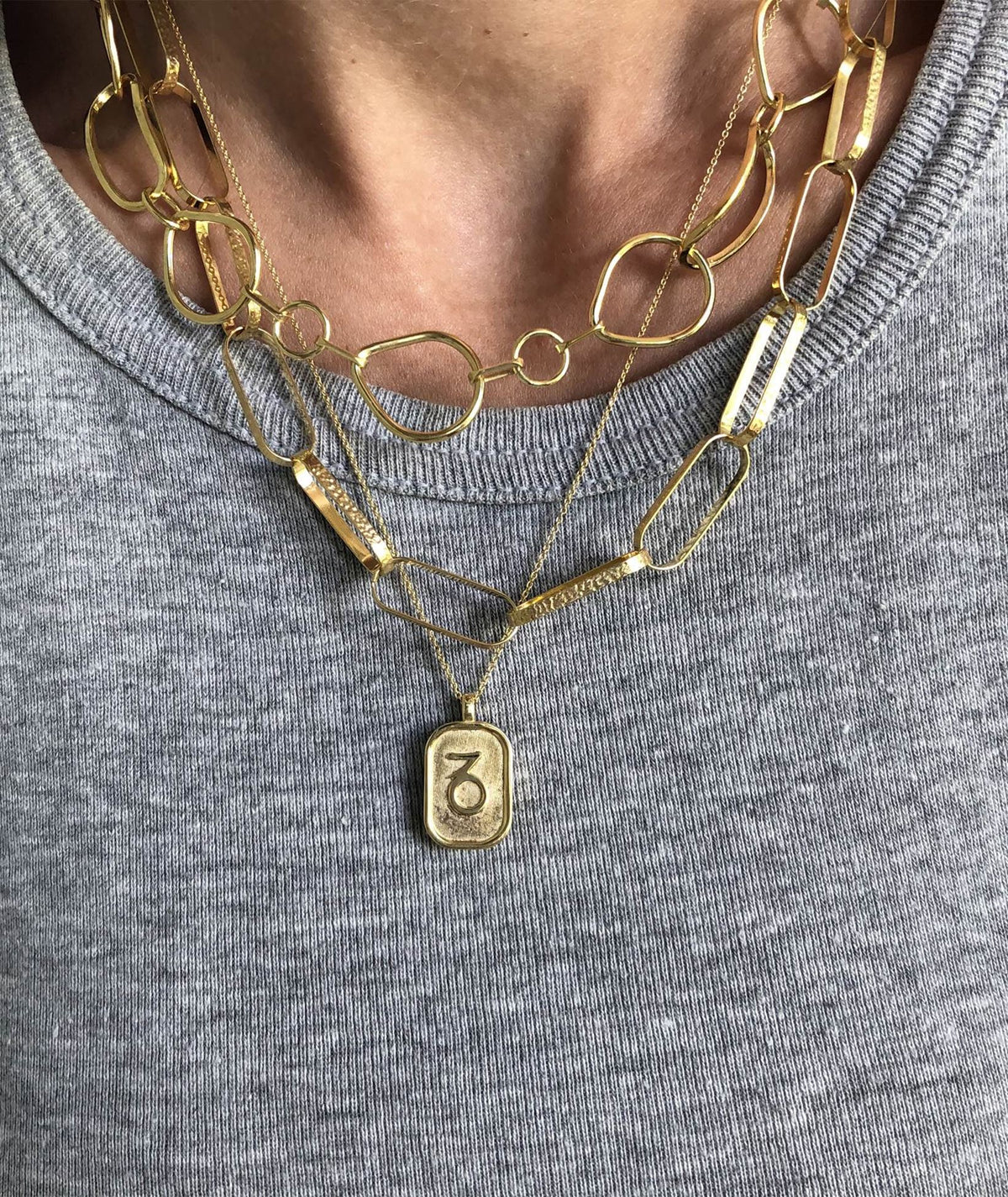 Bonvo | Capricorn Gold-plated Silver Pendant Necklace