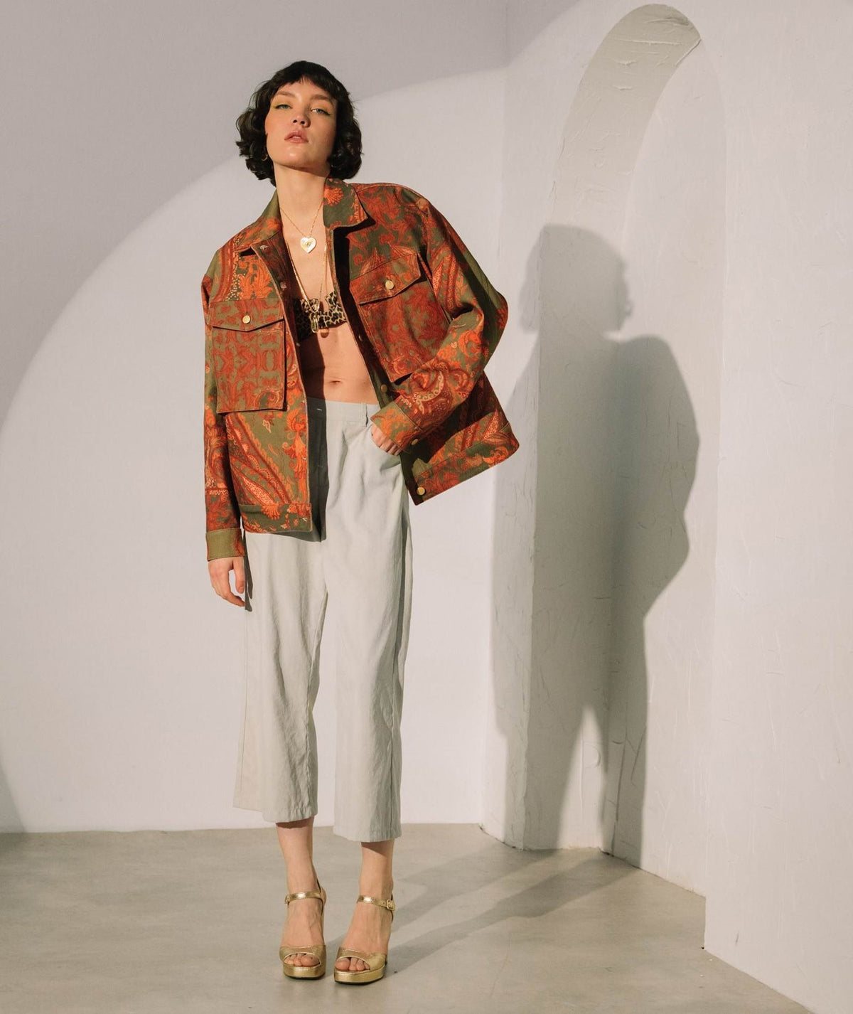 Vassia Kostara | Ivory Let it Roll Pants