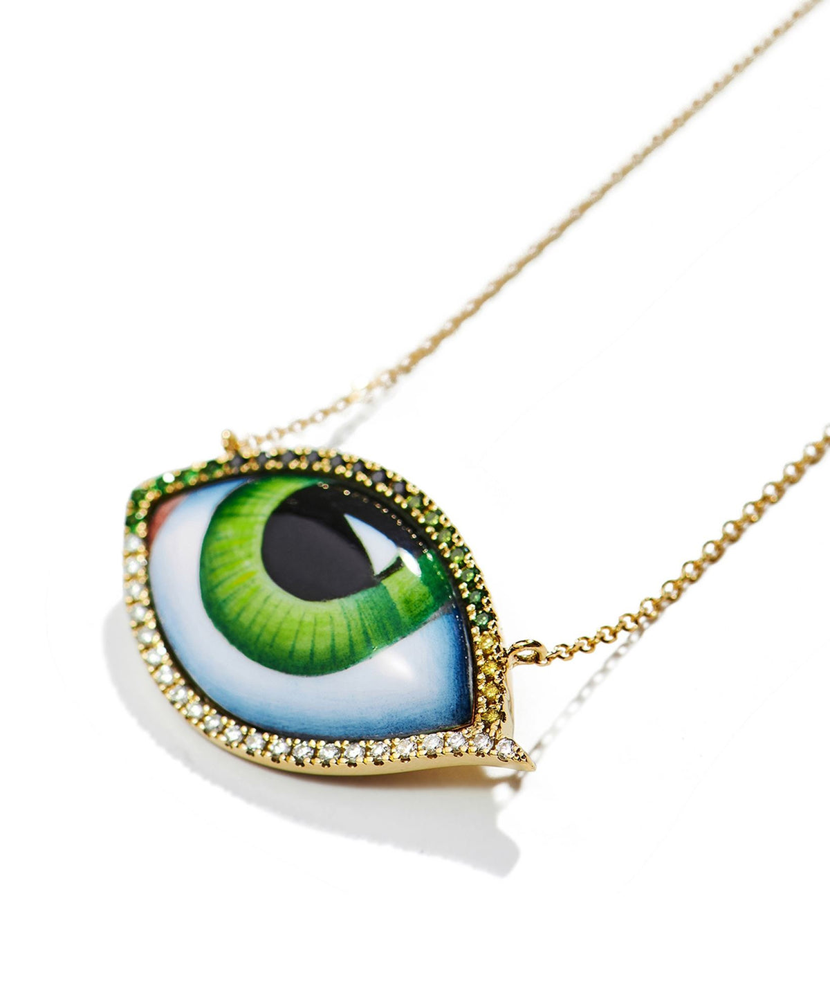 Lito | Gold Grand Vert Diamond Tsavorites Necklace