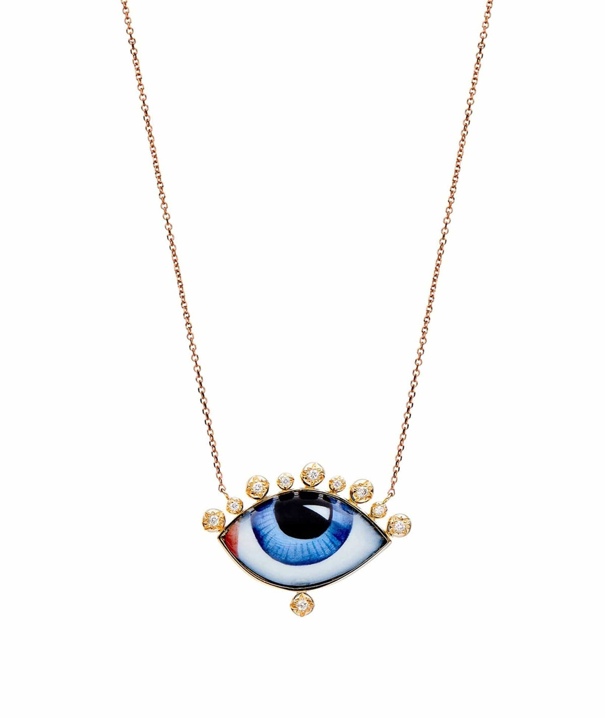 Lito | Rose Gold Russe Grand Bleu Diamond Necklace Lito