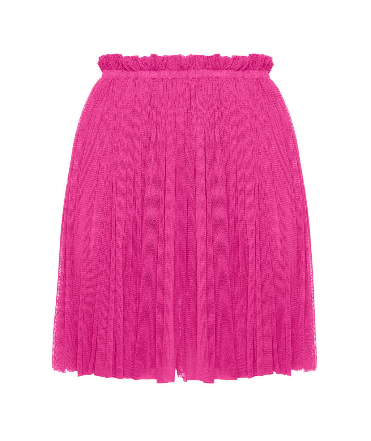 Elena Makri | Magenta silk tulle Antigone mini skirt