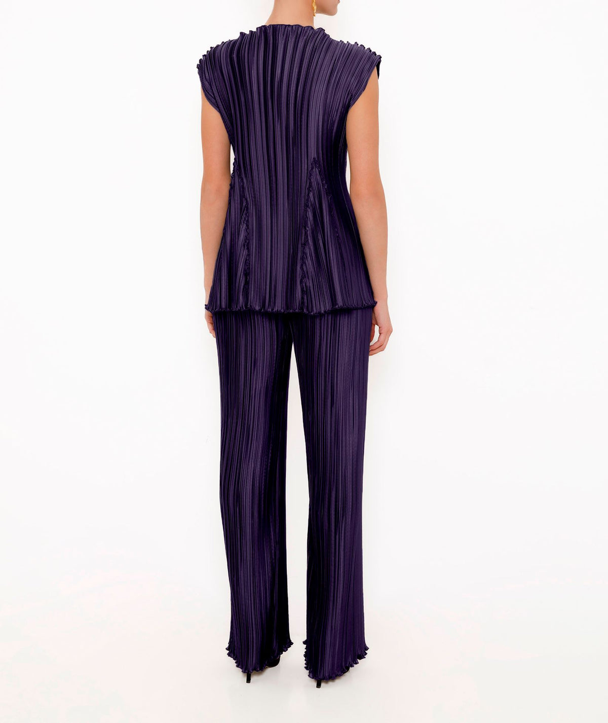 Daphne Valente | Ink Alitheia pleated top