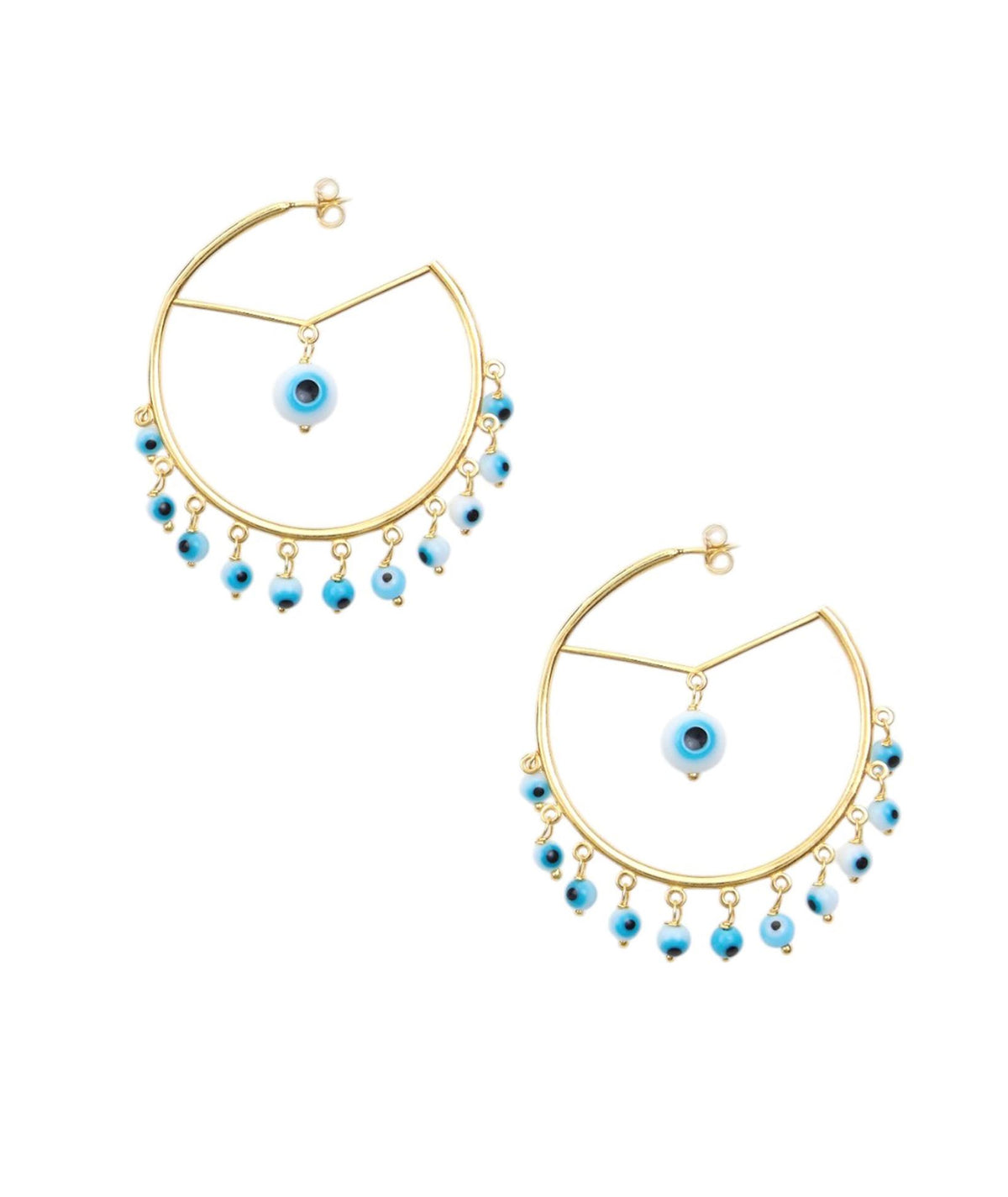 Antonia Karra | Ftou Sou gold-plated silver earrings - turquoise