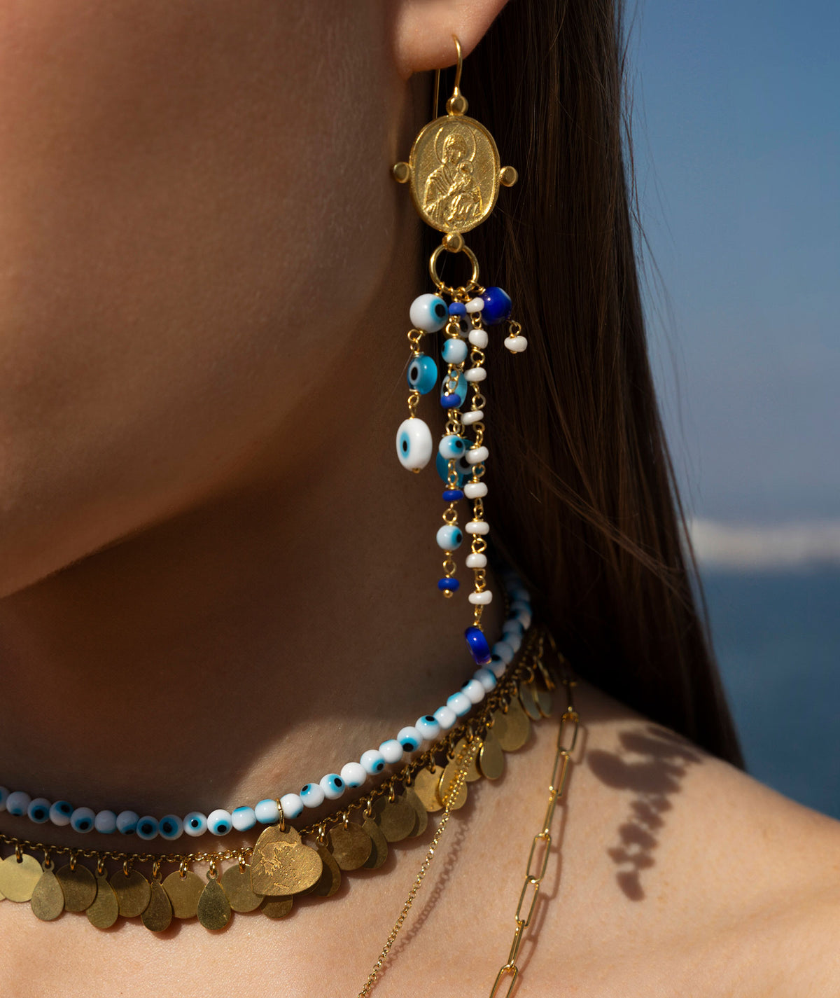 Antonia Karra | Panagitsa earrings - gold-plated silver