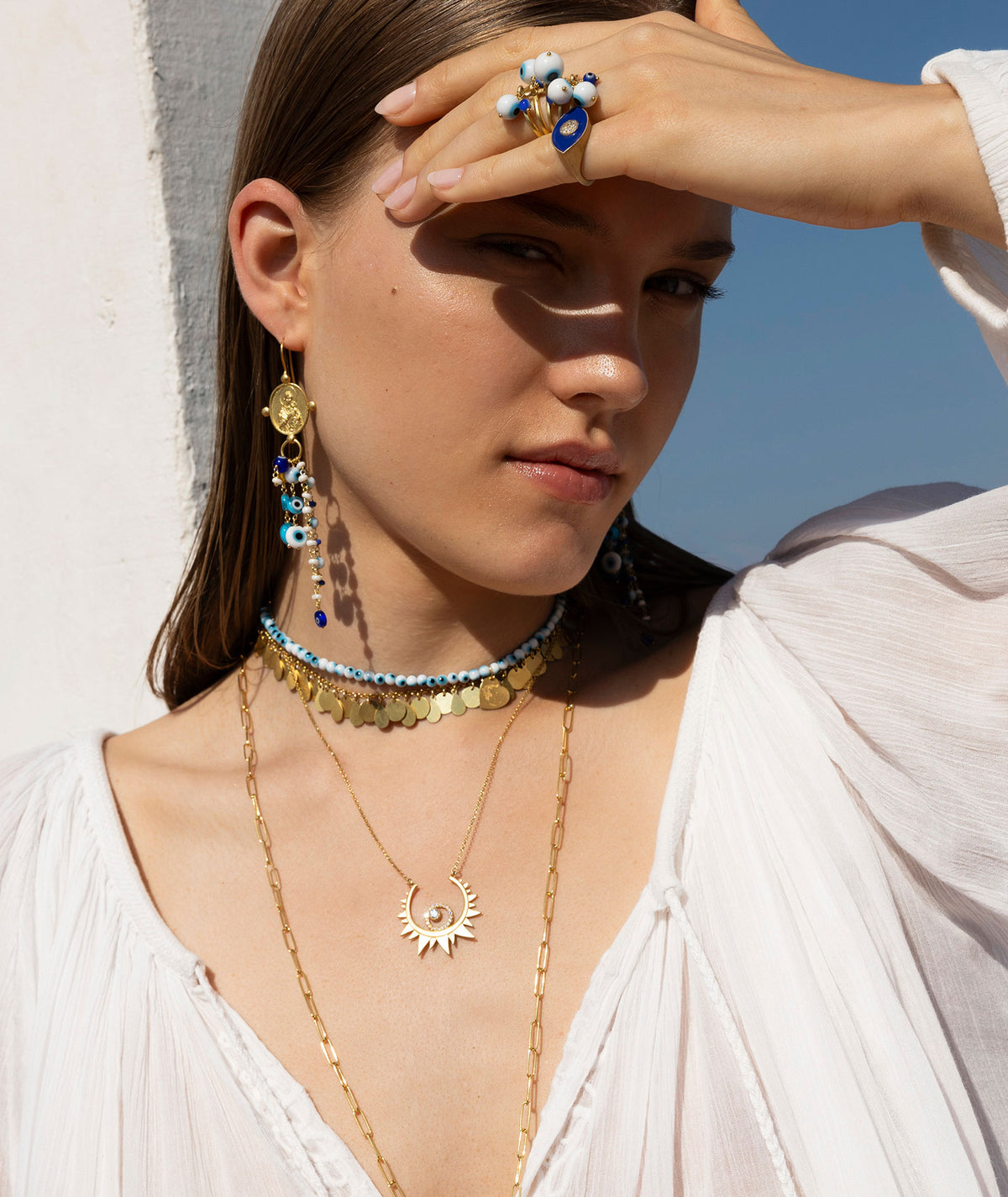 Antonia Karra | Panagitsa earrings - gold-plated silver