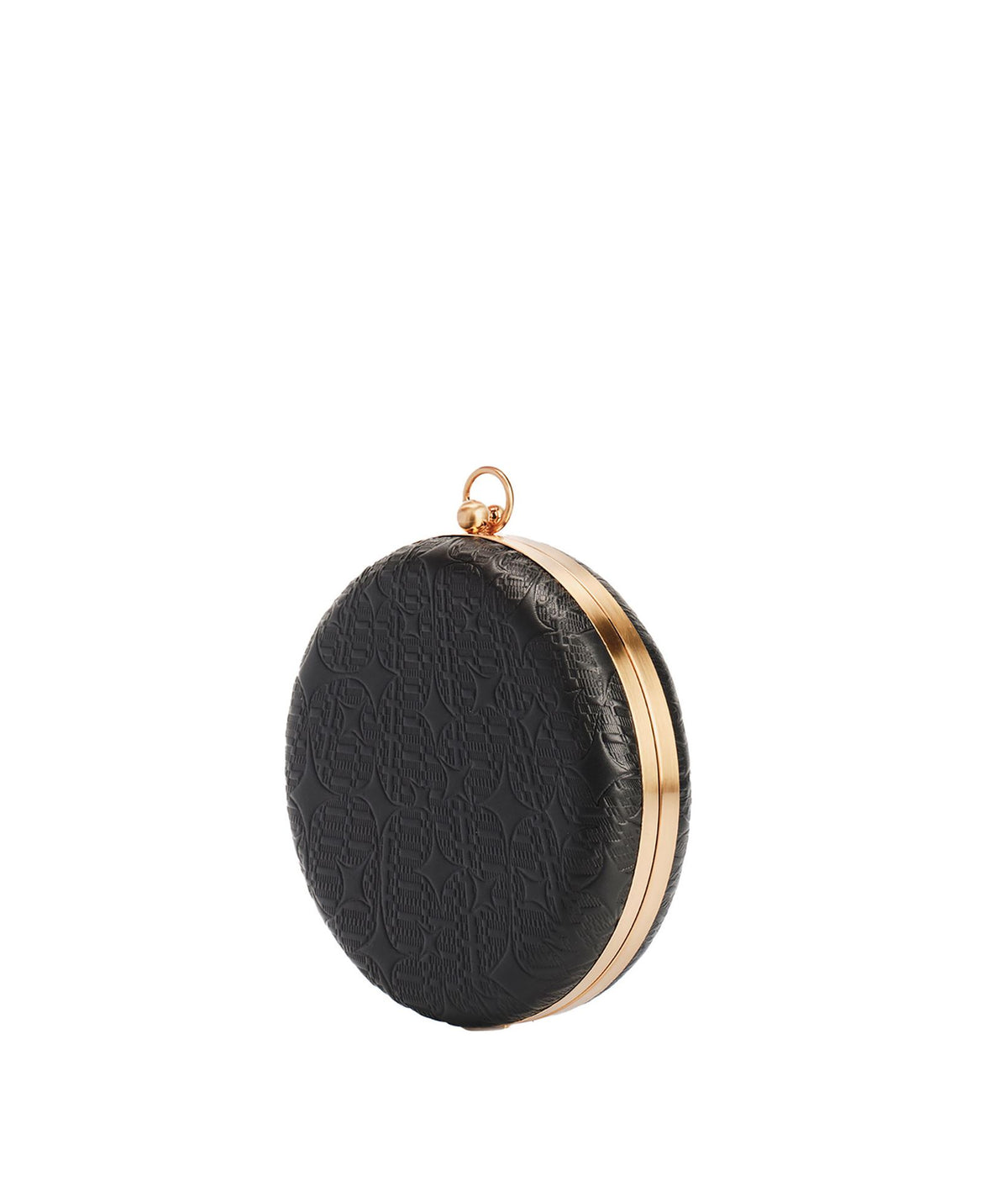 Zeus+Dione | Black leather Tara Sky clutch bag