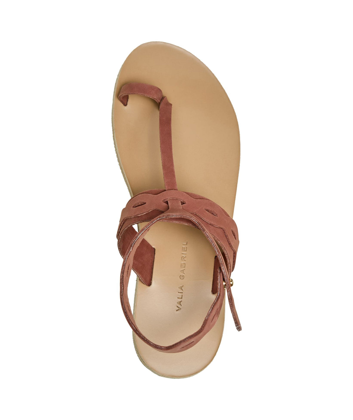 Valia Gabriel | Brown nubuck Cordelia sandals