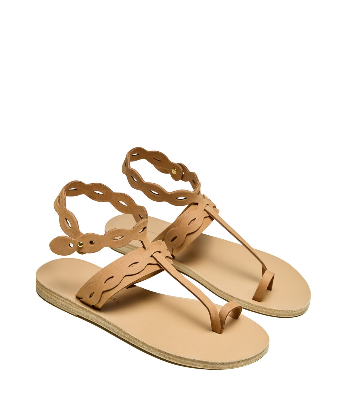 Valia Gabriel | Tan nubuck Cordelia sandals