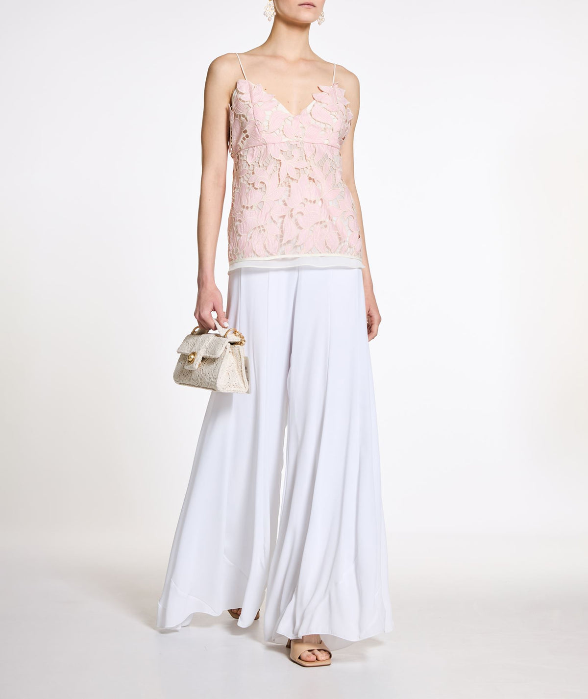 Stelios Koudounaris | Light pink lace top