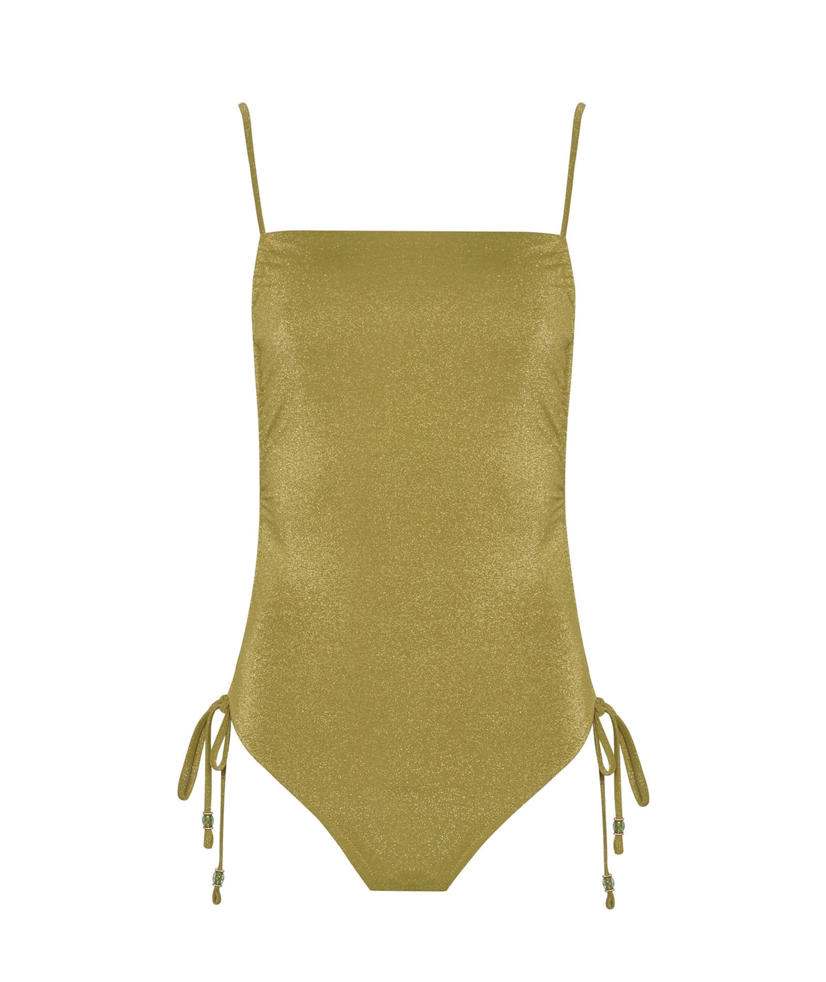 Lida | Olive lurex swimsuit