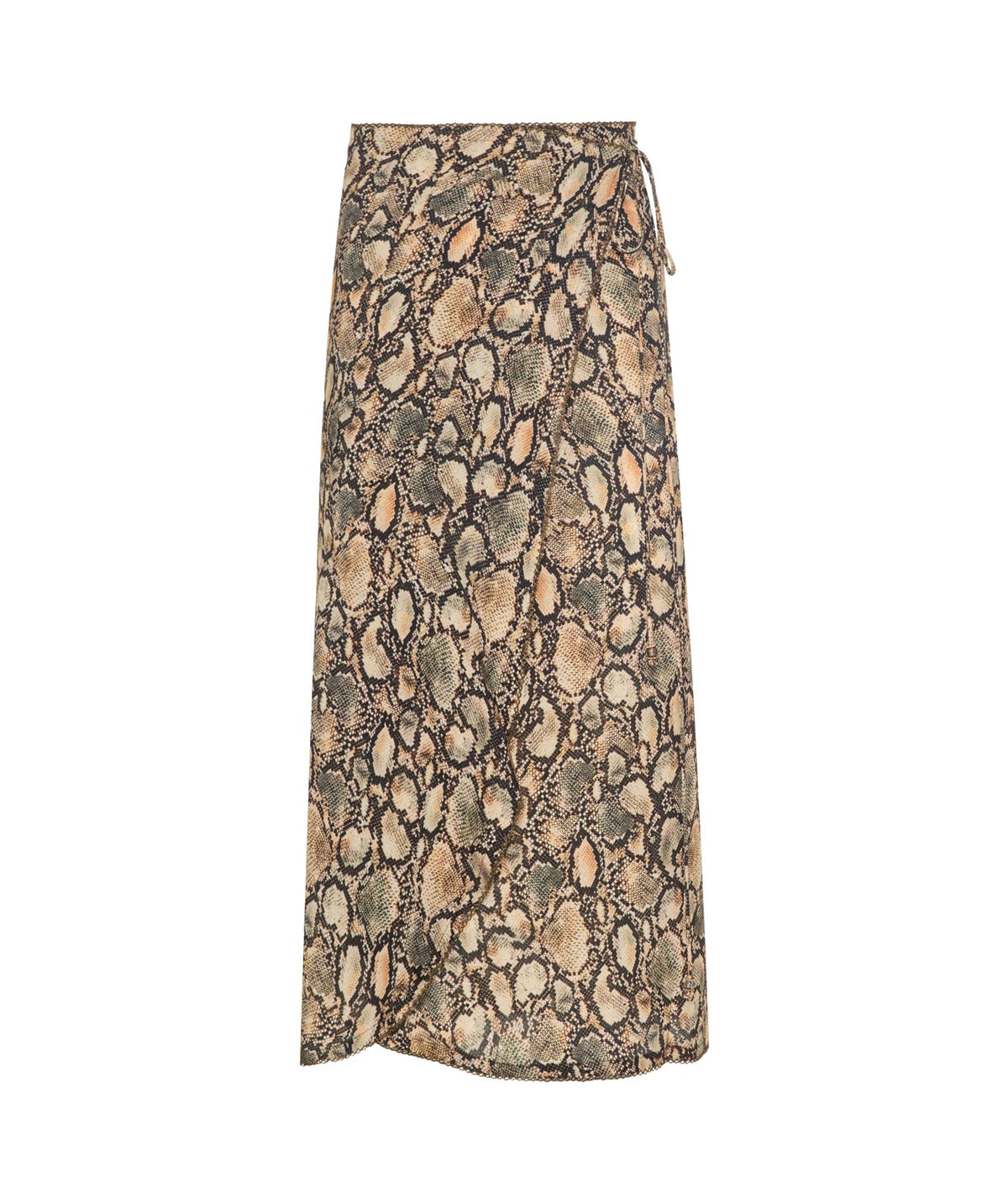 Lida | Beige lurex printed pareo