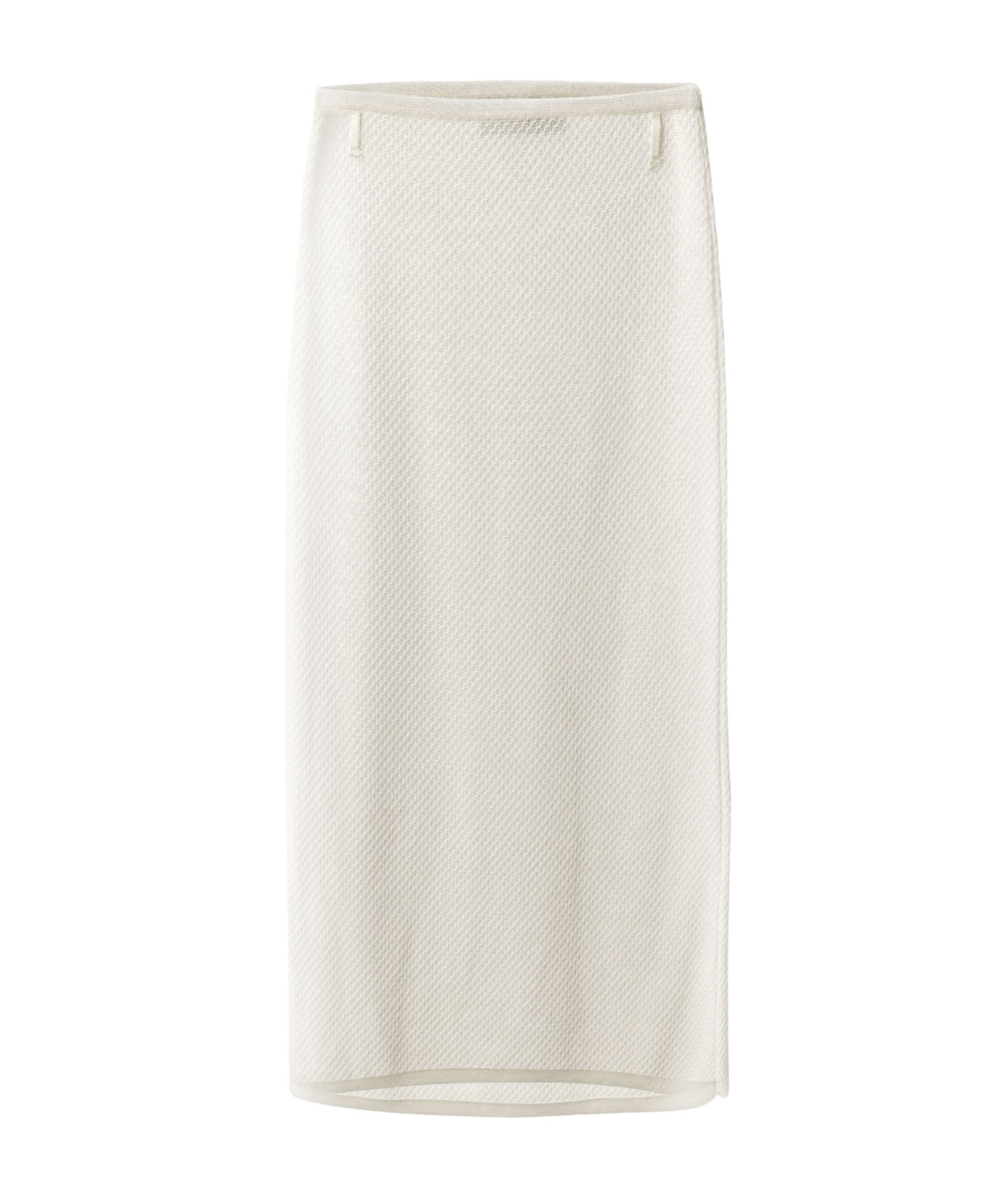 Vassia Kostara | Cream knitted midi skirt