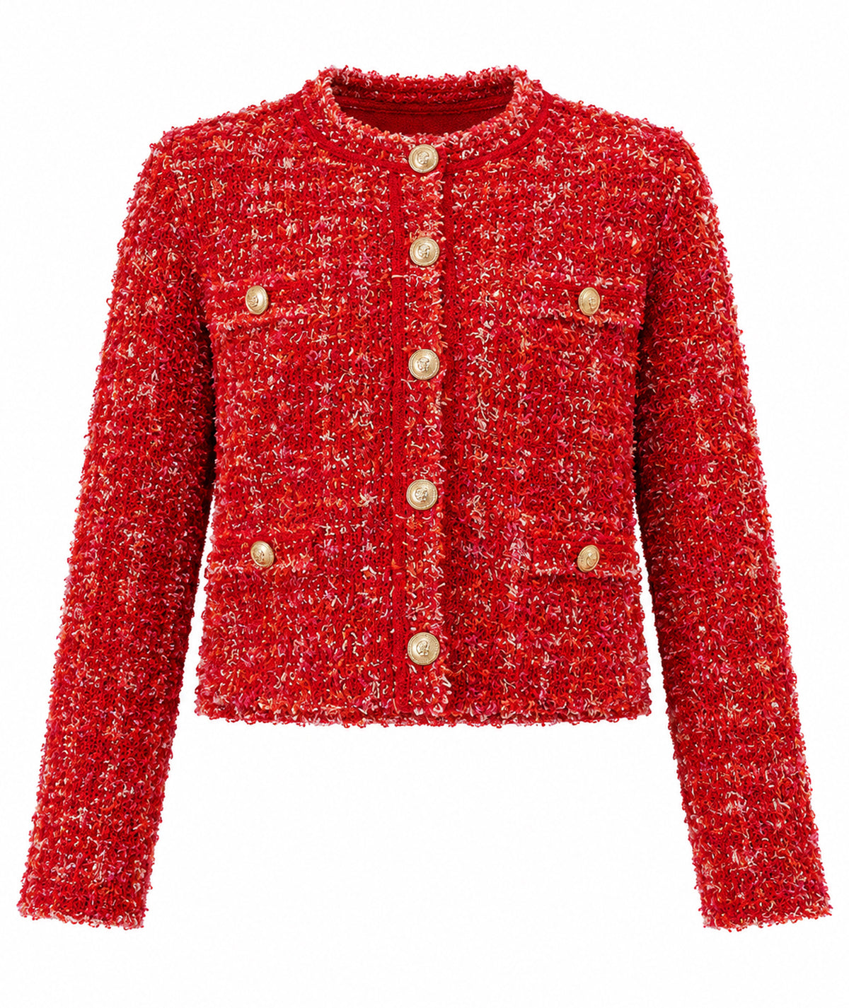 Tailor Made | Red knitted jacket
