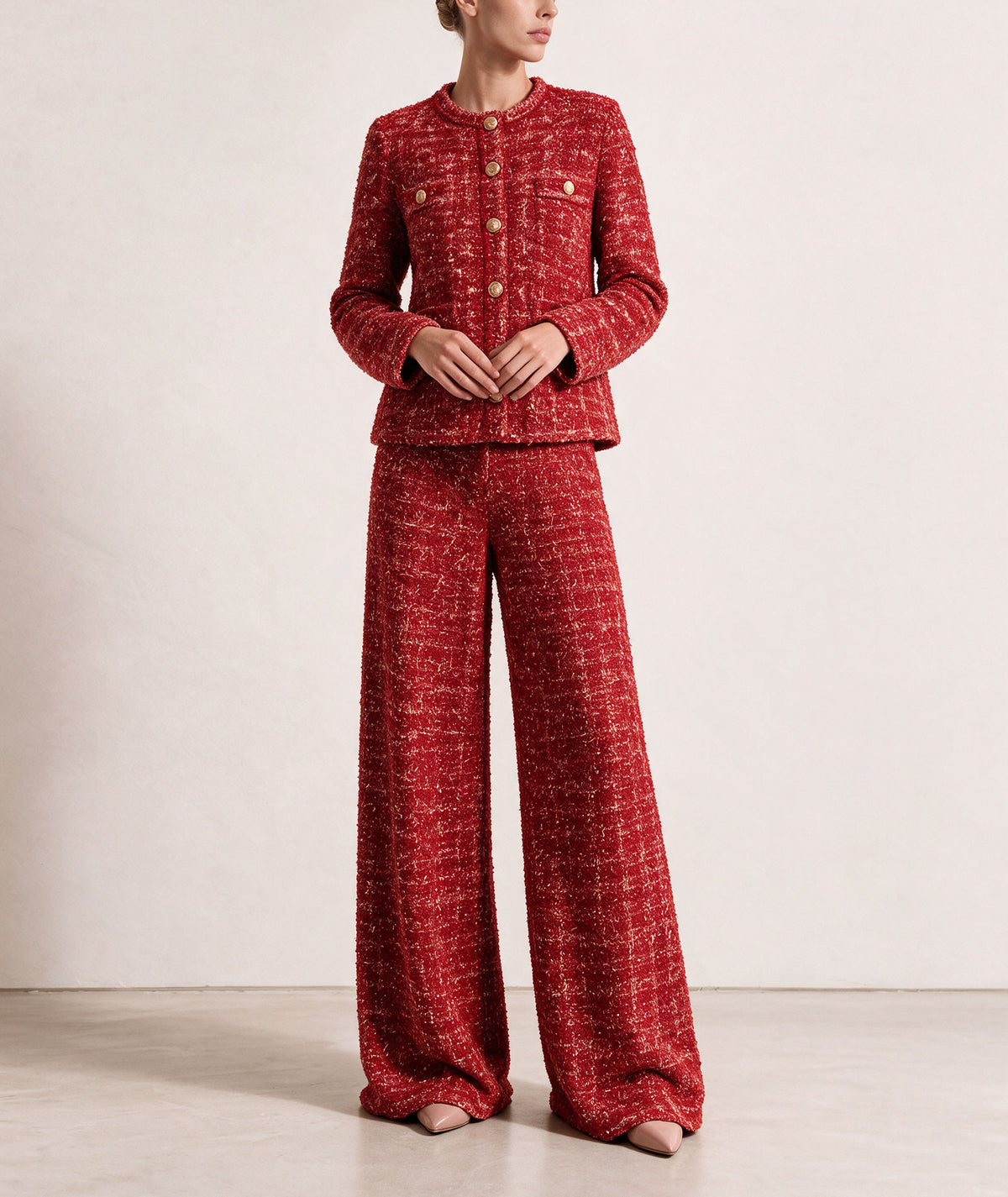 Tailor Made | Red knitted jacket