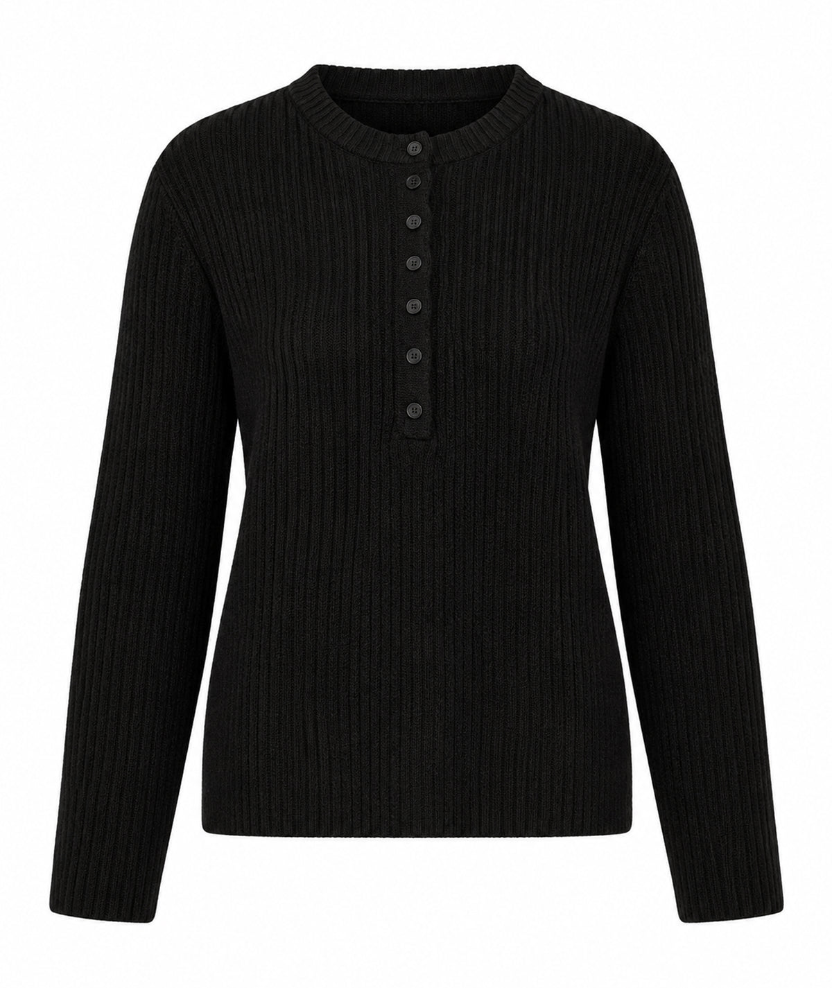 Tailor Made | Black rib-knitted sweater