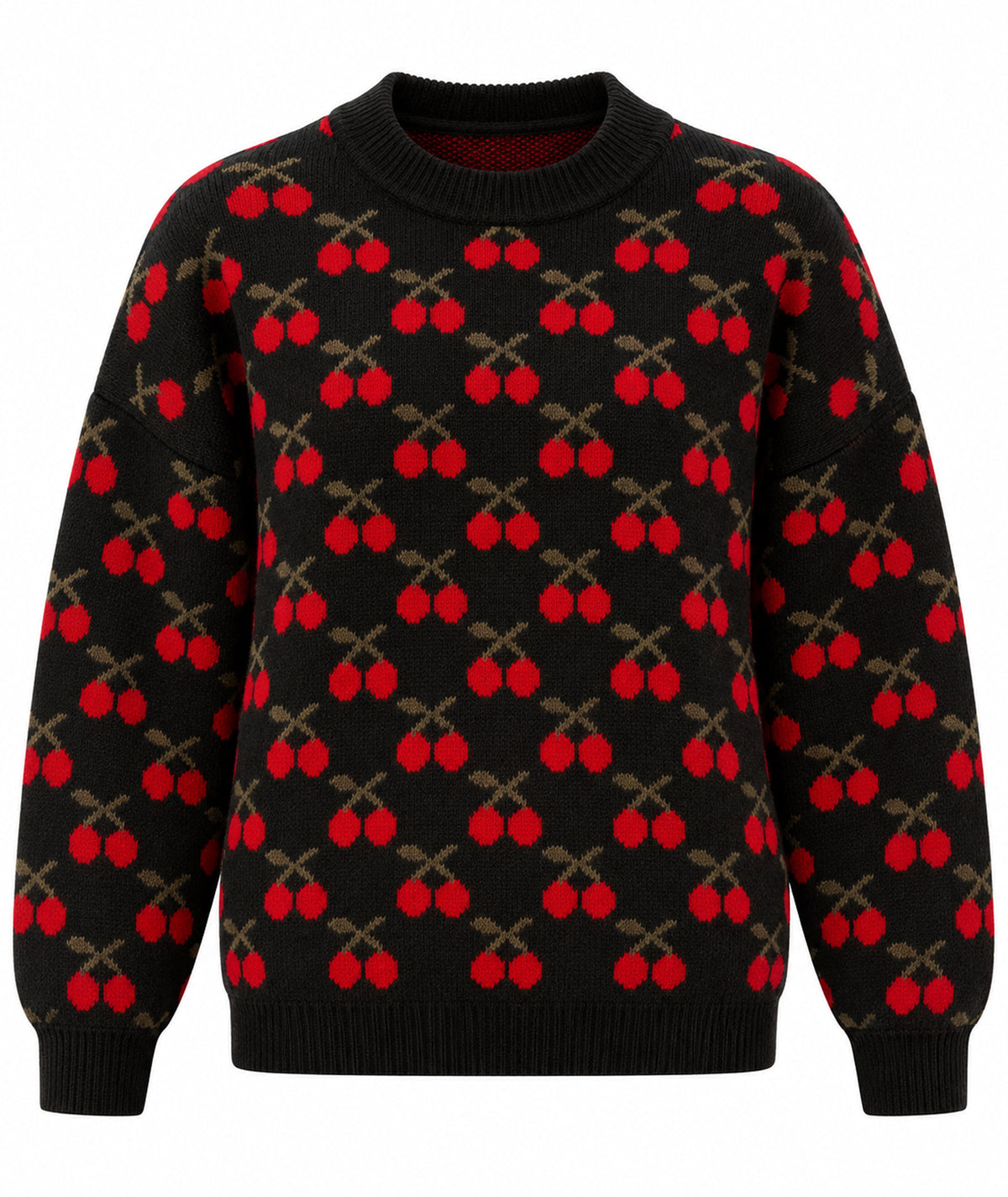 Tailor Made | Black knitted printed sweater