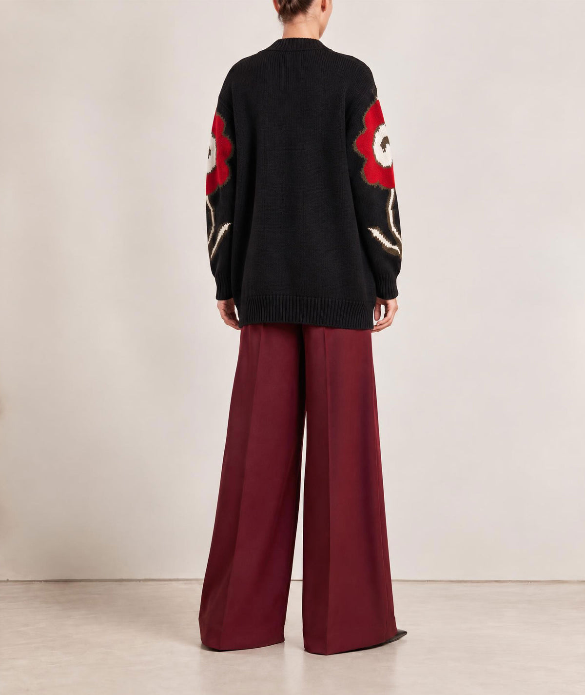 Tailor Made | Black knitted oversized cardigan