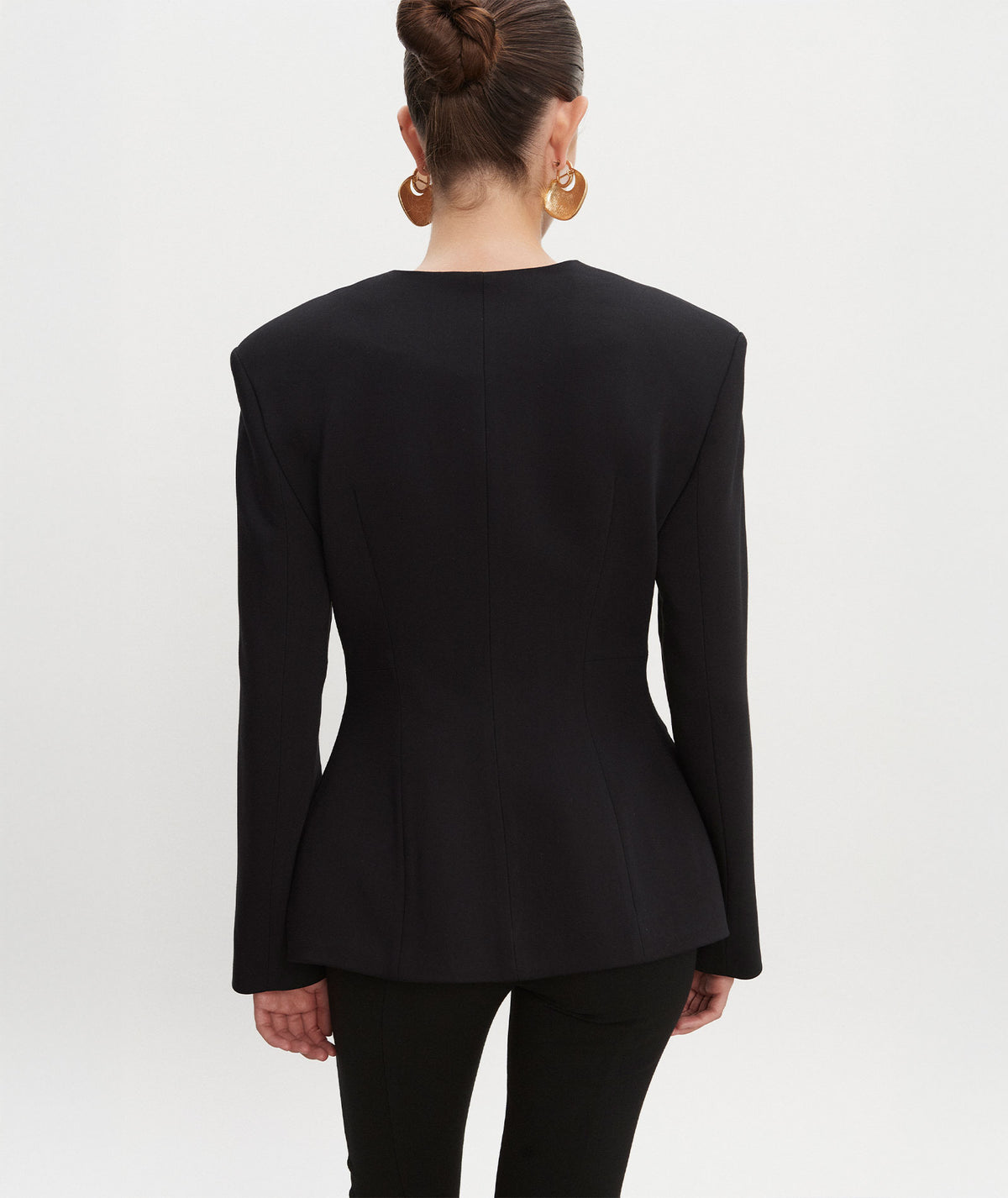 Nadia Rapti | Black Hourglass blazer