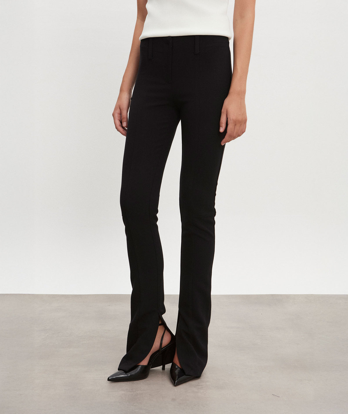 Nadia Rapti | Black Hourglass skinny pants