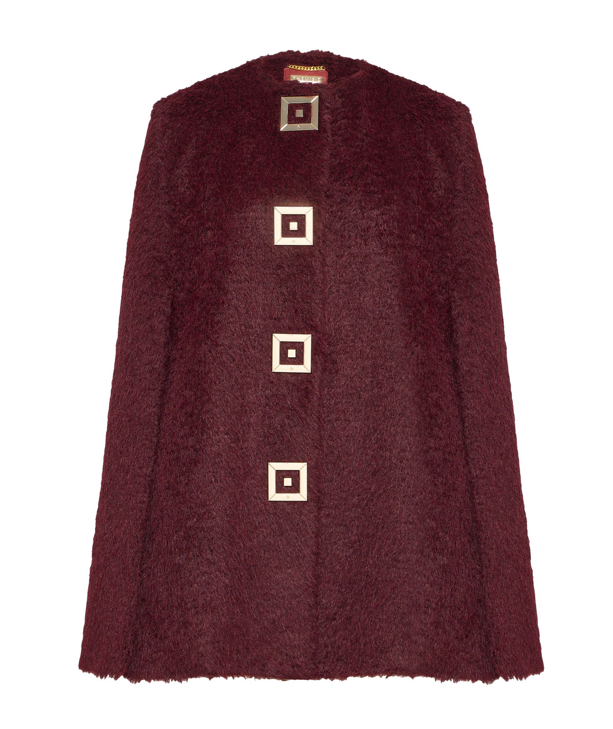 Themis Z | Burgundy faux-fur Infinity cape