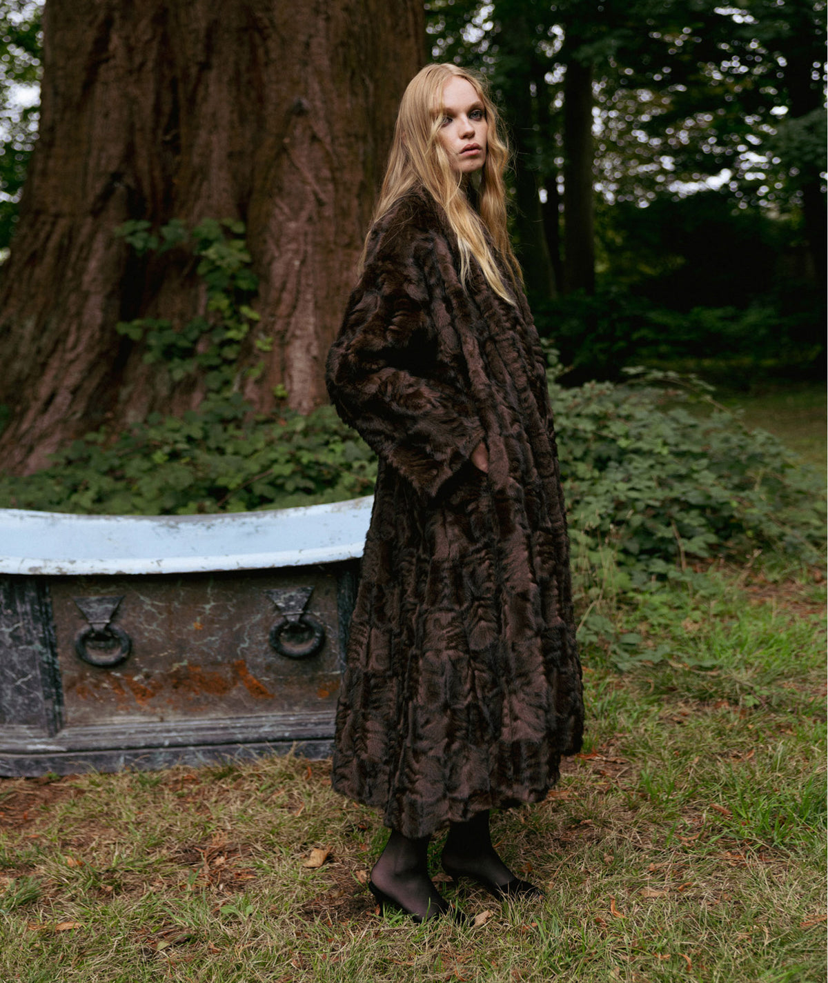 Nidodileda | Brown faux-fur Rei coat