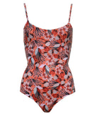 Emmanuela Swimwear | Orange floral Amy swimsuit