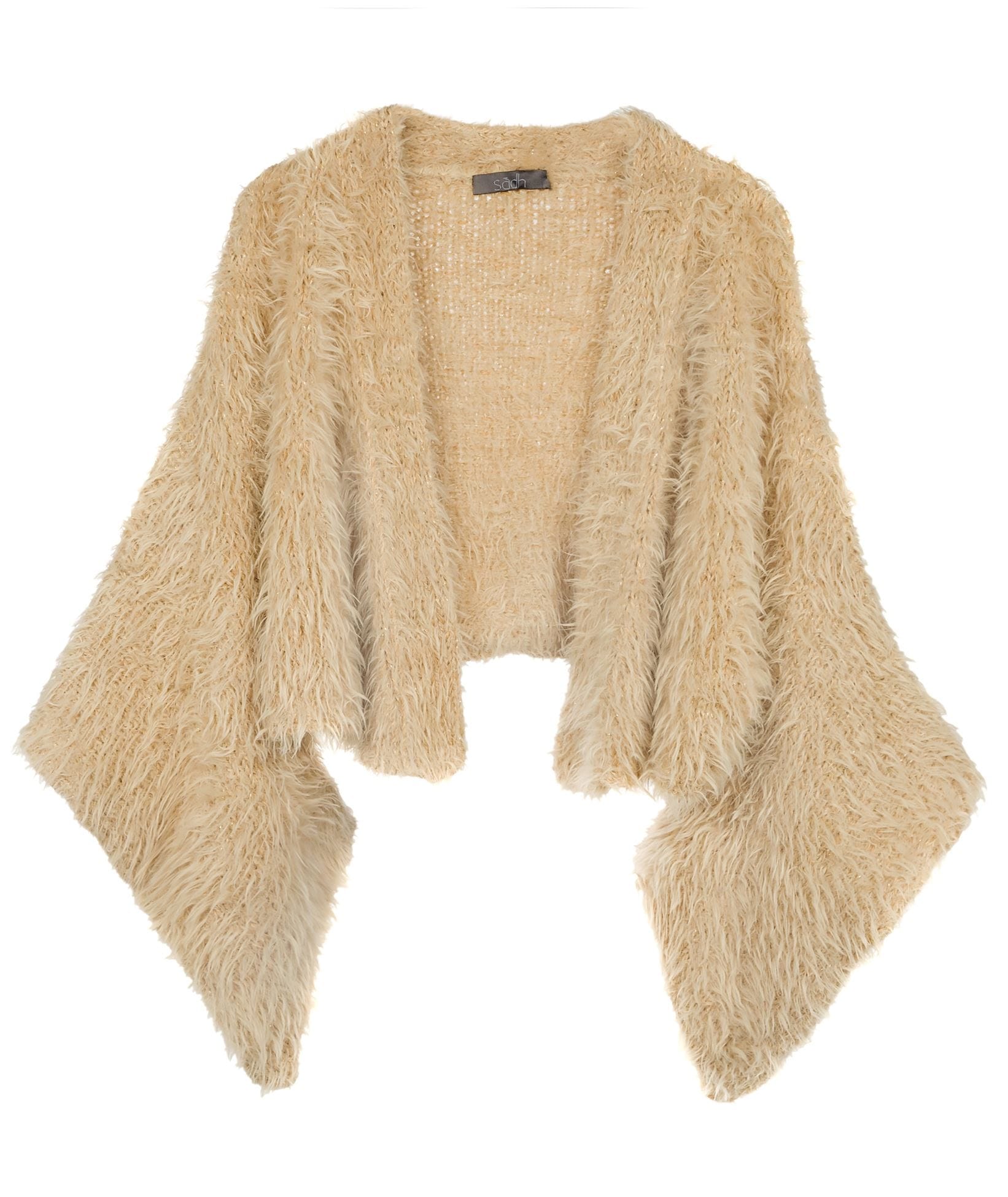 Sadh | Camel Cropped Fur Kimono Sadh 945609006