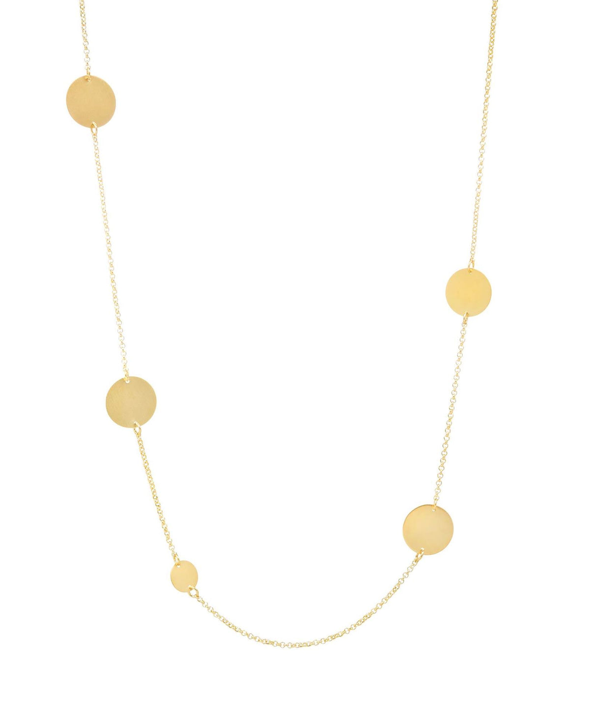 Antonia Karra | Sophia Double Coin Gold-plated Silver Necklace