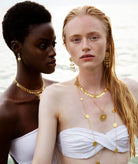 Antonia Karra | Sophia Double Coin Gold-plated Silver Necklace