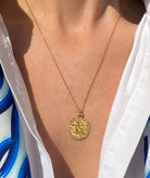 Hermina Athens | Sagittarius Gold-plated Silver Thin Necklace