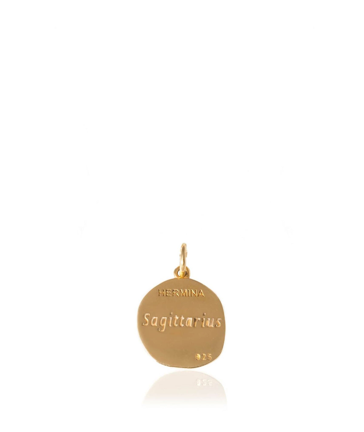 Hermina Athens | Sagittarius Gold-plated Silver Thin Necklace