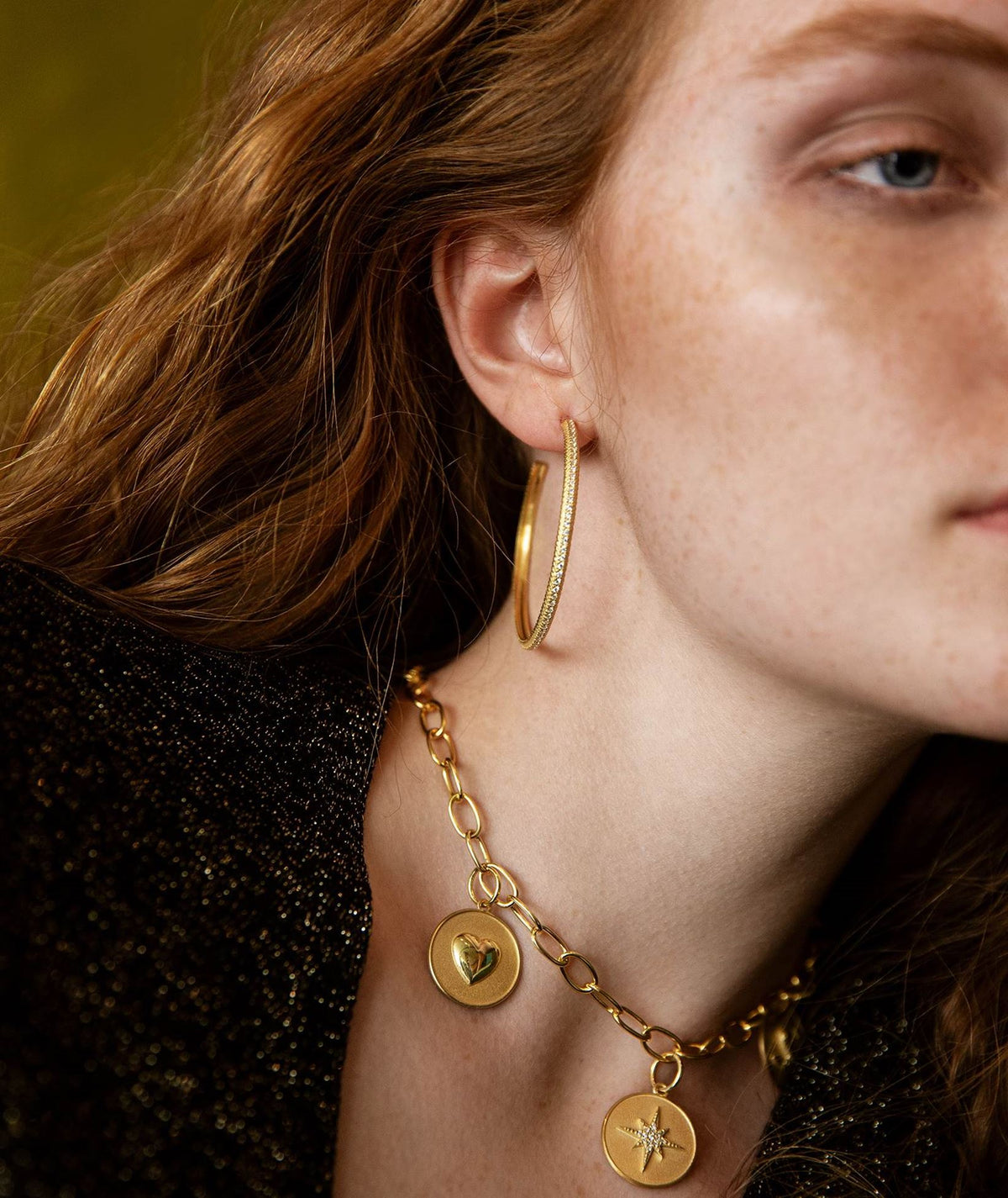 Antonia Karra | Temptation Zircon Gold-plated Silver Earrings