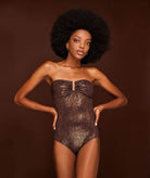 Holyday | Brown Tortuga Marni Strapless Swimsuit