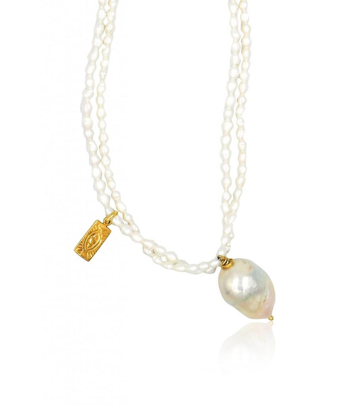 Hermina Athens | Galini Baroque Pearl Layered Necklace