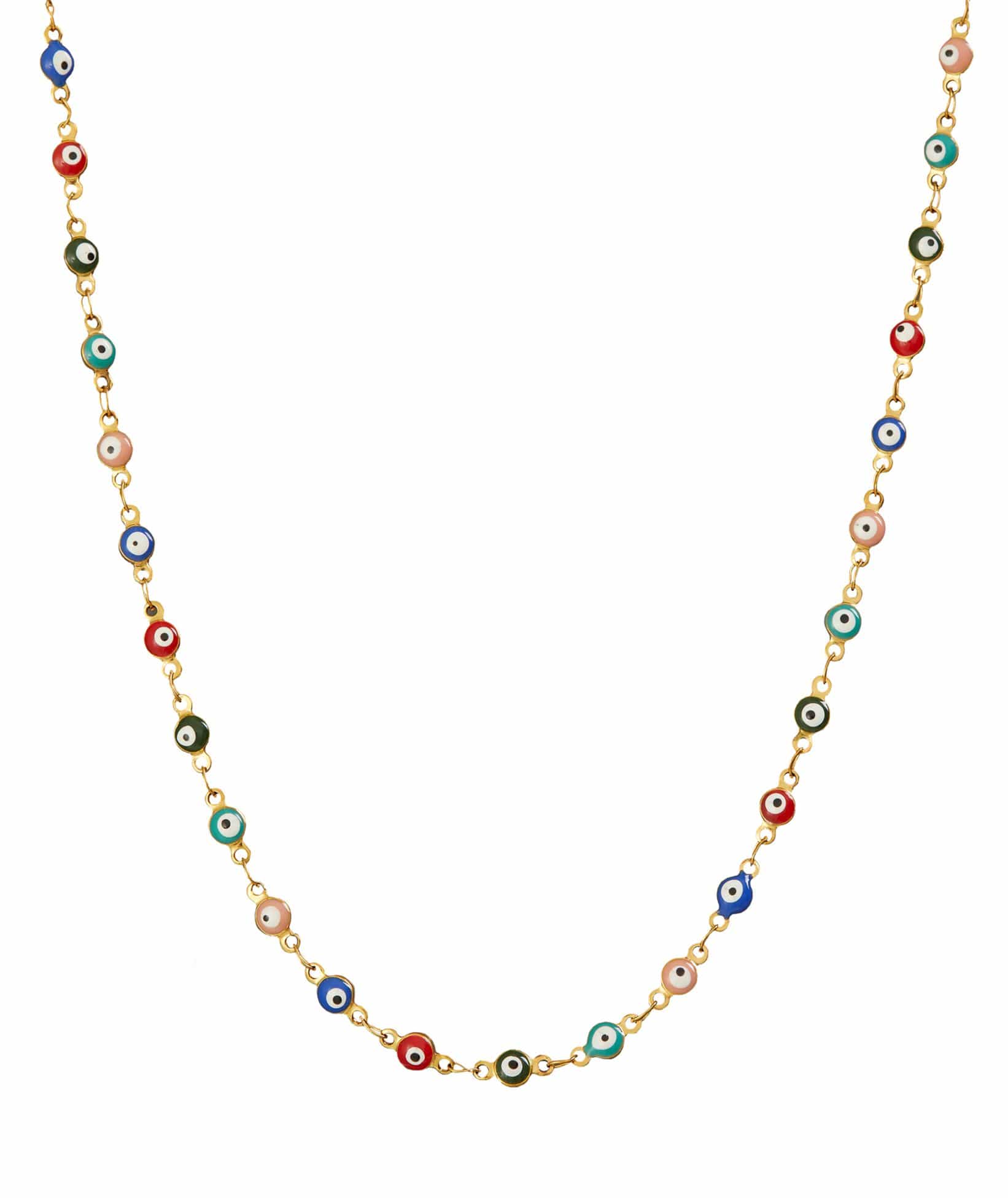 Eye M by Ileana Makri | Evil Eye Beaded Chain - Medium (Test) Eye M by Ileana Makri