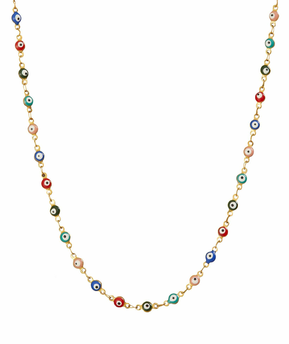 Eye M by Ileana Makri | Evil Eye Beaded Chain - Medium (Test) Eye M by Ileana Makri