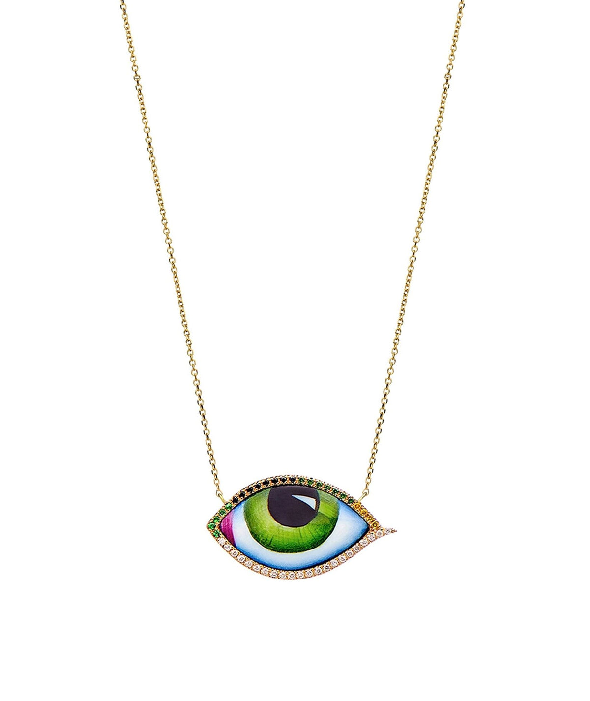 Lito | Gold Grand Vert Diamond Tsavorites Necklace