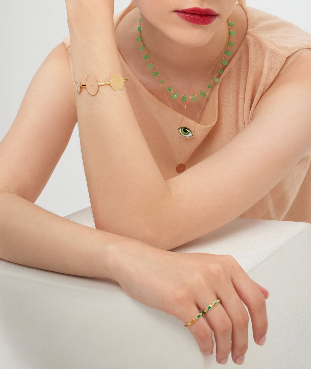 Lito | Gold Grand Vert Diamond Tsavorites Necklace