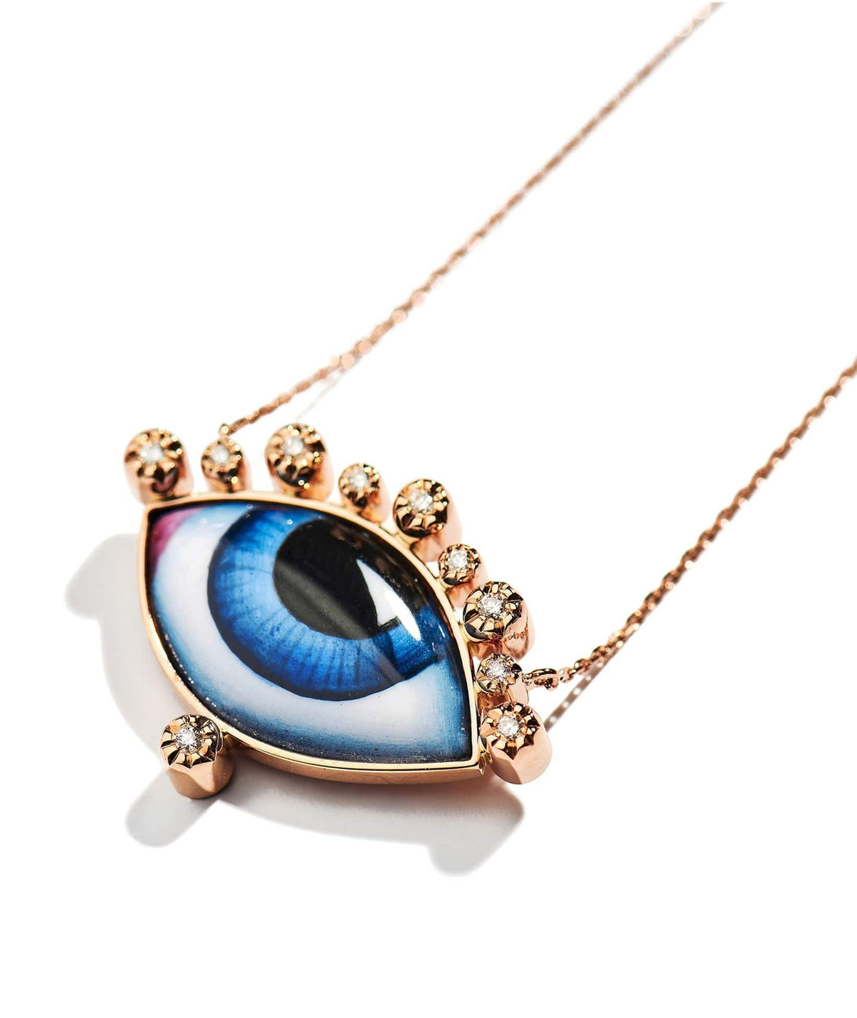 Lito | Rose Gold Russe Grand Bleu Diamond Necklace Lito