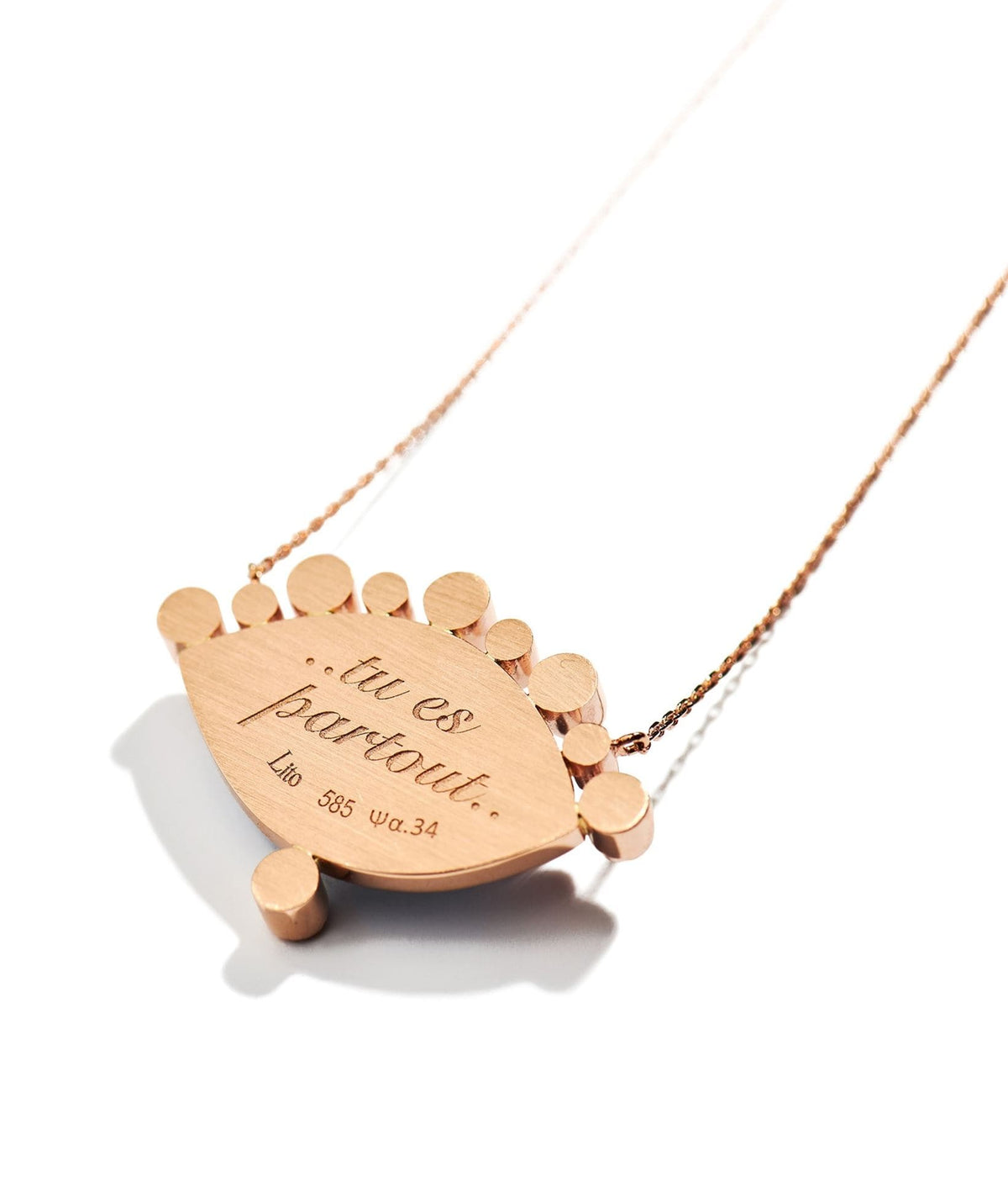 Lito | Rose Gold Russe Grand Bleu Diamond Necklace Lito