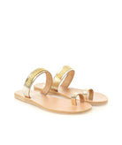Ancient Greek Sandals | Platinum Kimolos sandals x Lalaounis