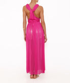 Elena Makri | Magenta silk tulle Ivy dress