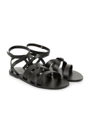 Valia Gabriel | Black leather Avalon sandals