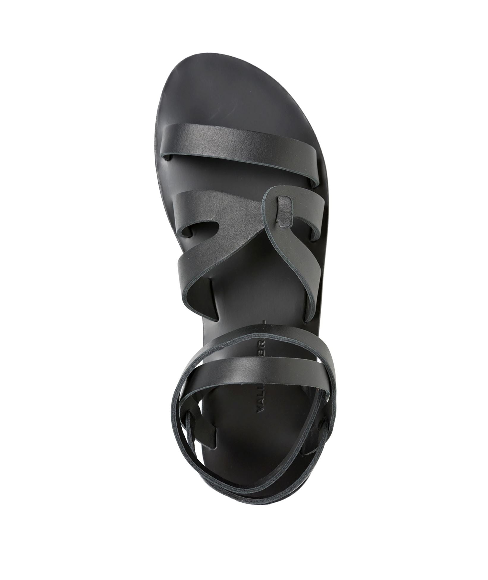 Valia Gabriel | Black leather Avalon sandals