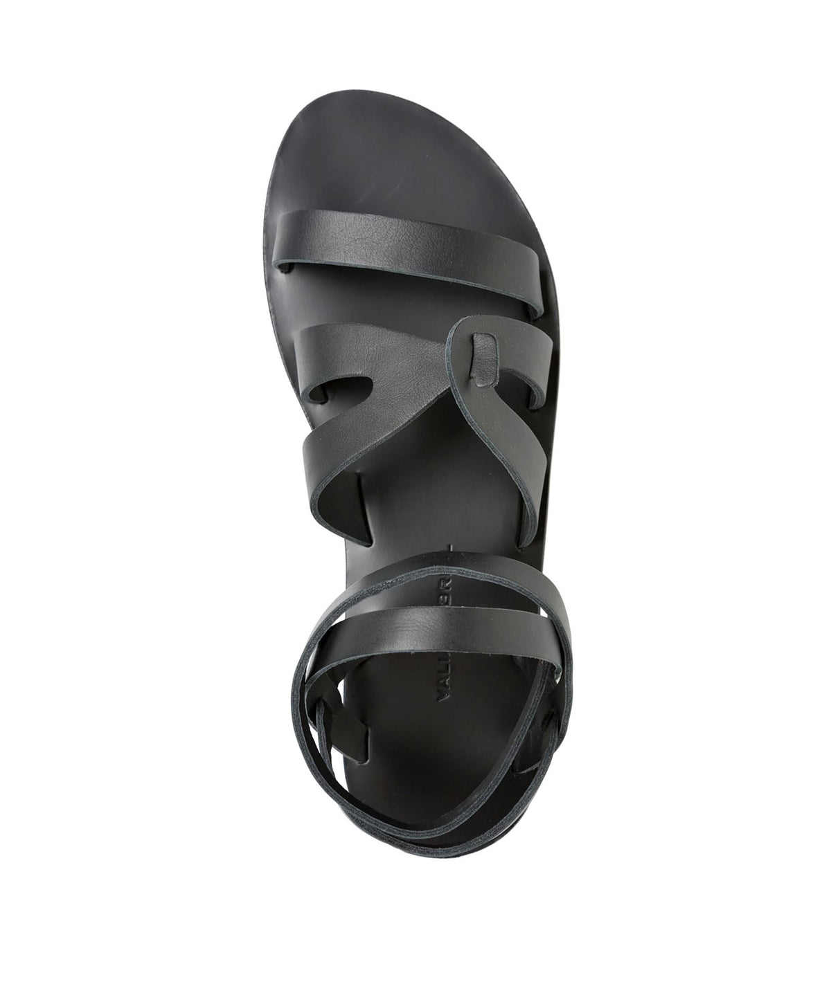 Valia Gabriel | Black leather Avalon sandals