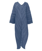 Daphne Valente | Azure blue Clotho pleated kaftan dress