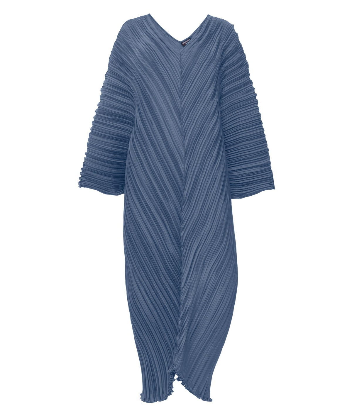 Daphne Valente | Azure blue Clotho pleated kaftan dress