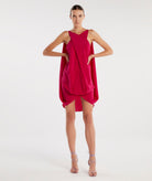 Angelos Bratis | Fuchsia silk Oceanis dress